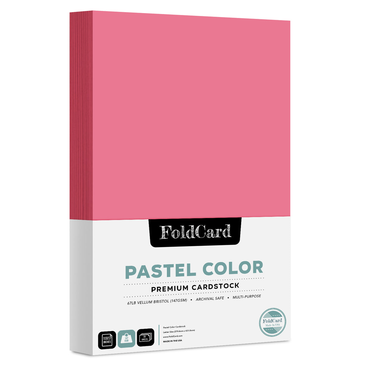 Blue Pastel Color Card Stock Paper, 67lb Cover Medium Weight Cardstock, for Arts