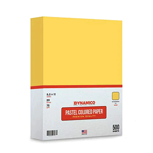 Goldenrod 8.5 x 14 Legal Size Pastel Light Color Paper | 1 Ream of 500 Sheets