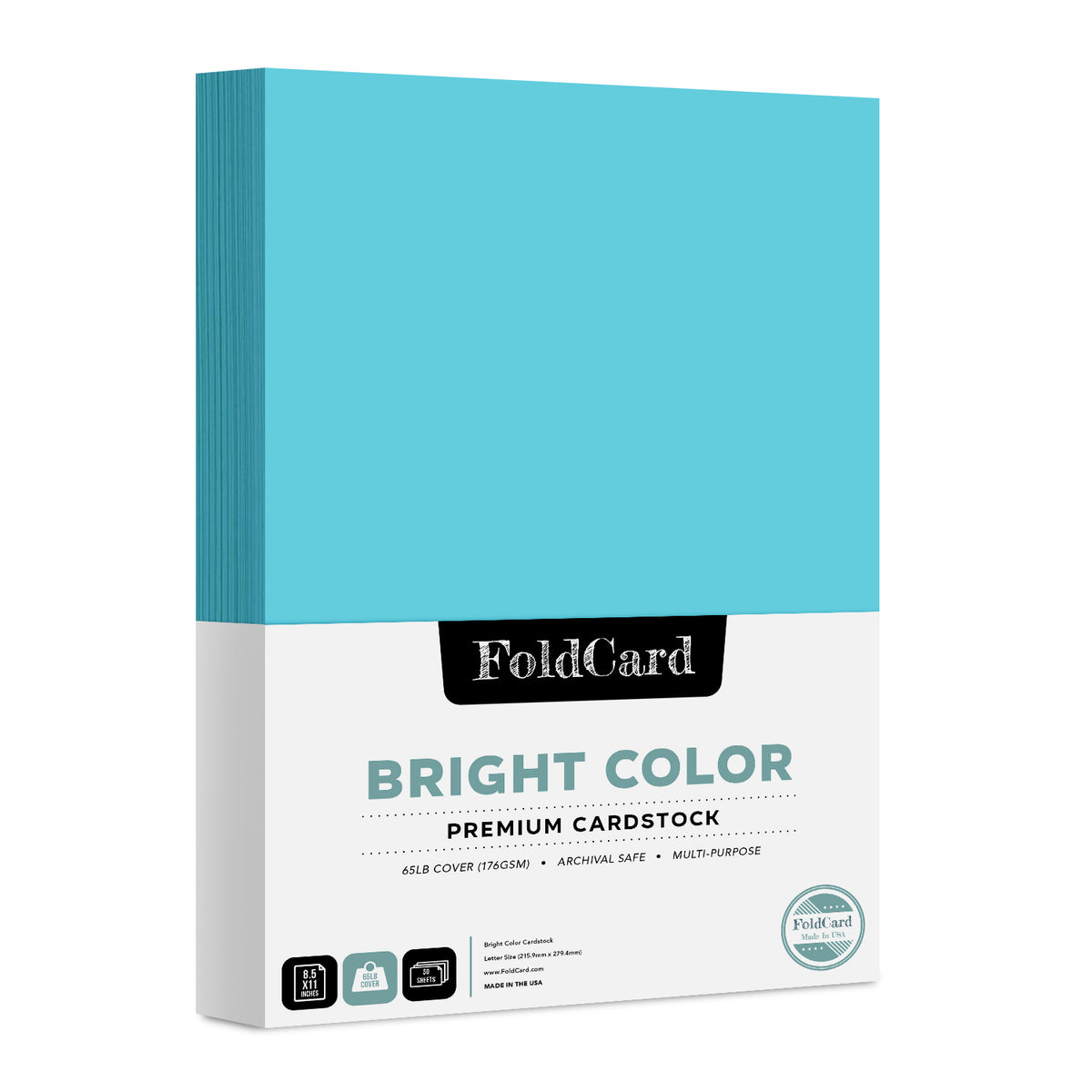 Premium Quality 8.5 x 11 BLUE CARDSTOCK PAPER - 20 Sheets