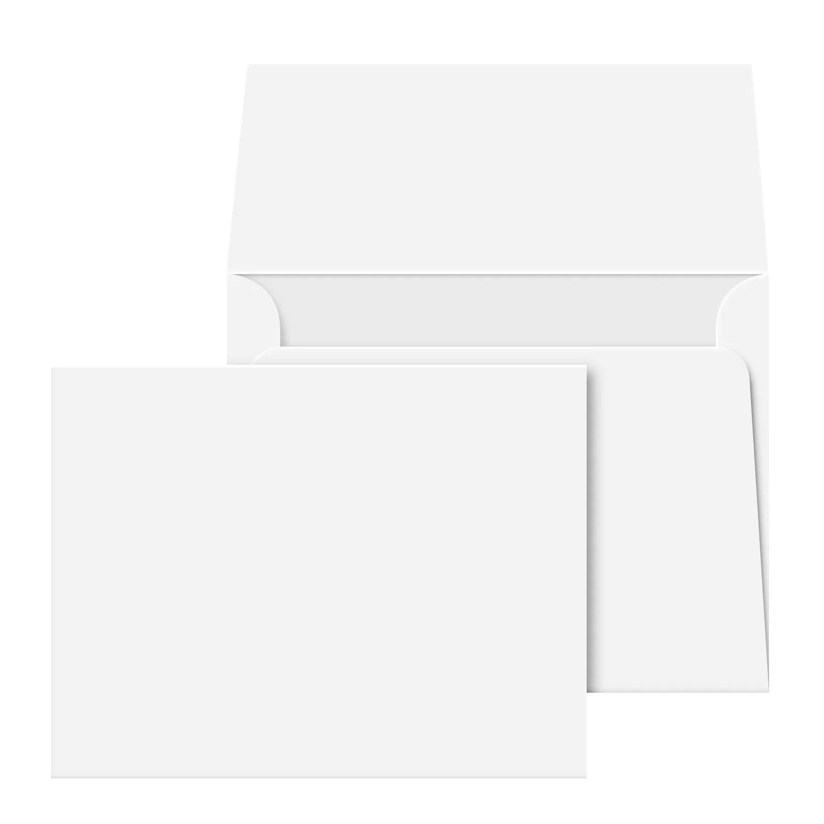 100 Ct Blank Invitations with Envelopes, 5 x 7 Postcards and A7 Envelope