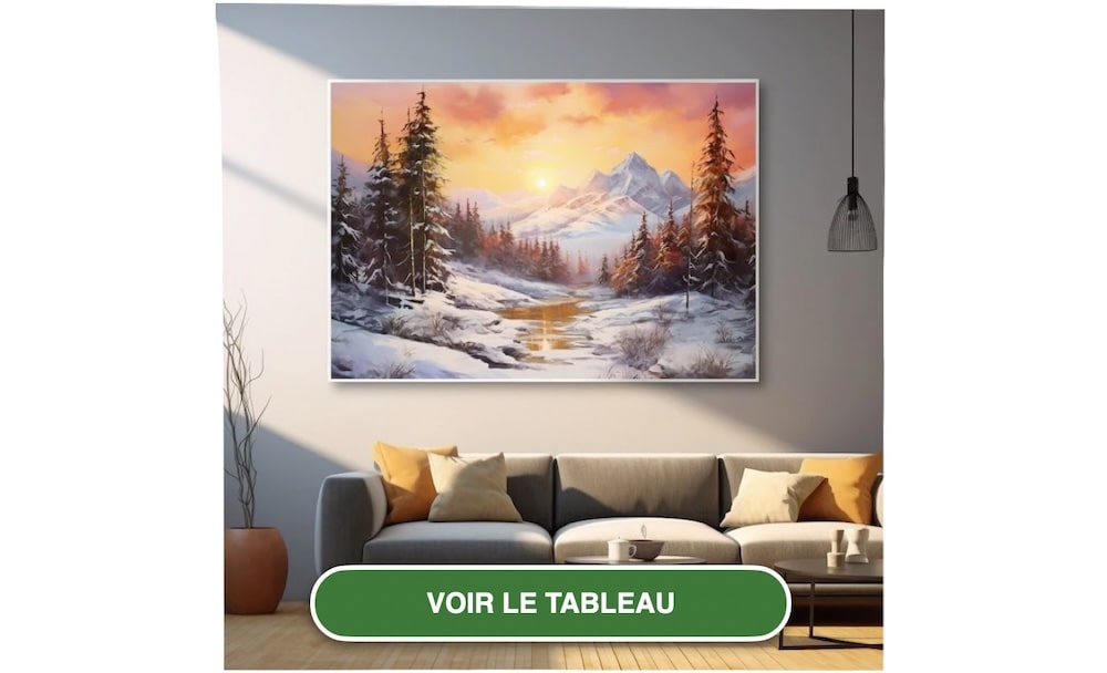 Paysage D'Hiver En Peinture