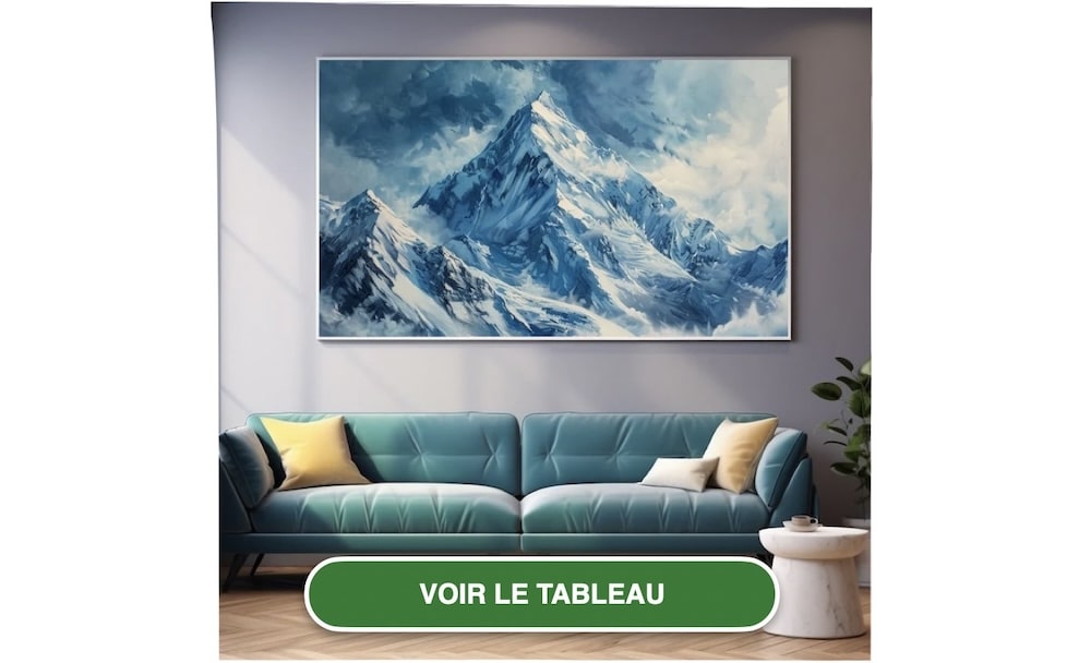 Peinture De Montagne Enneigée