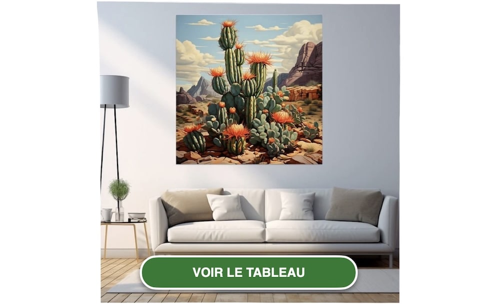 Tableau Cactus Moderne