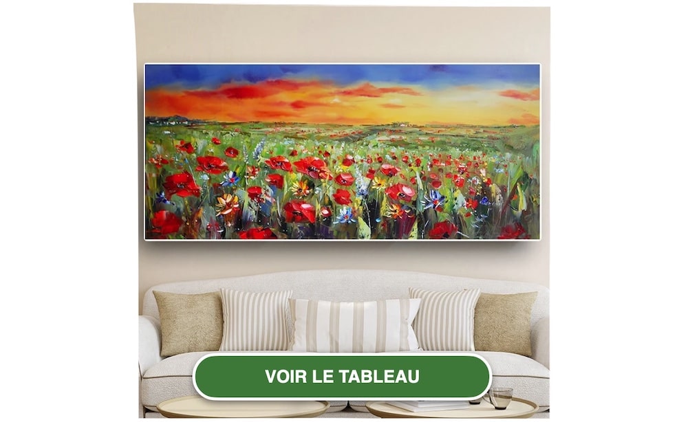 Tableau Champ De Coquelicots