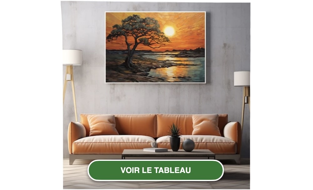 Tableau Coucher De Soleil Contemporain