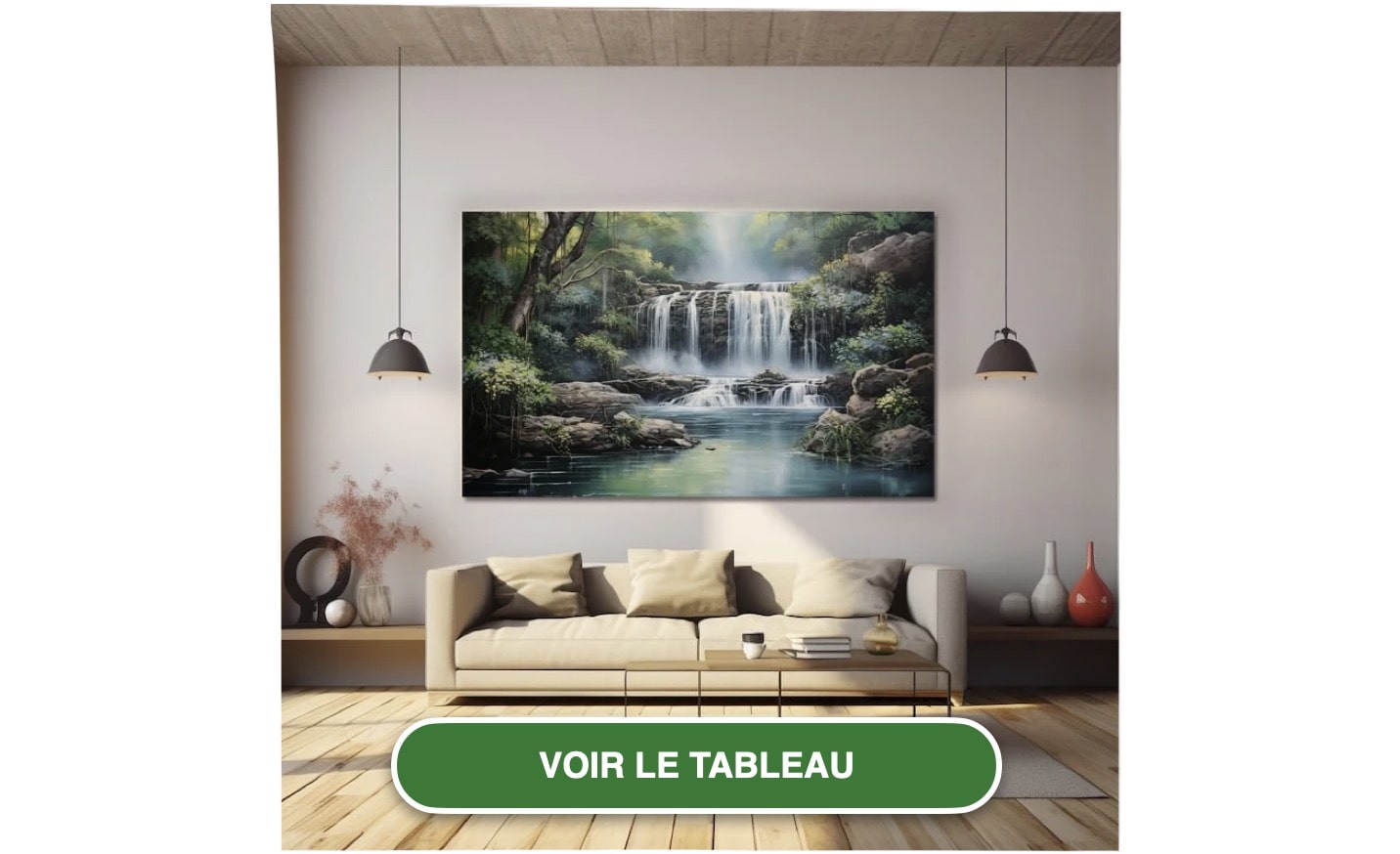 Tableau De Cascade En Peinture