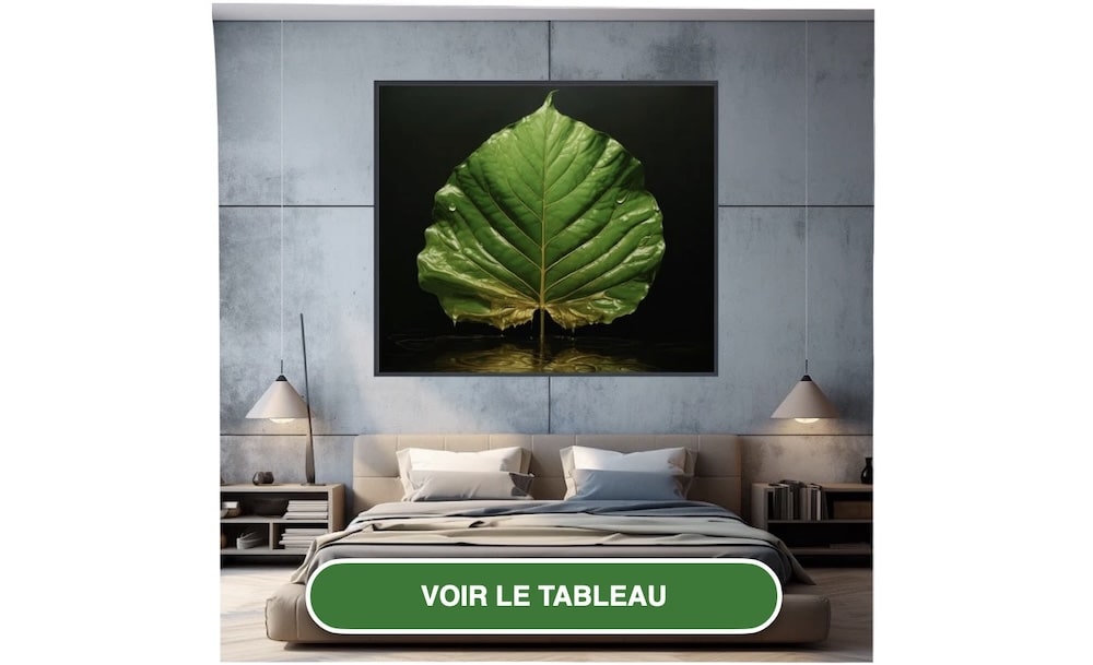 Tableau Feuille Couleur Moderne