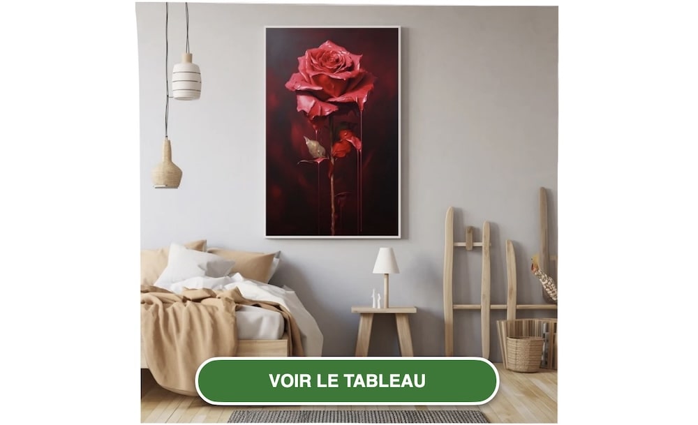 Tableau Moderne Rose