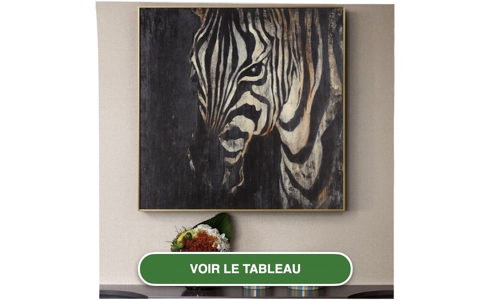 Tableau Peinture Couleur Zèbre