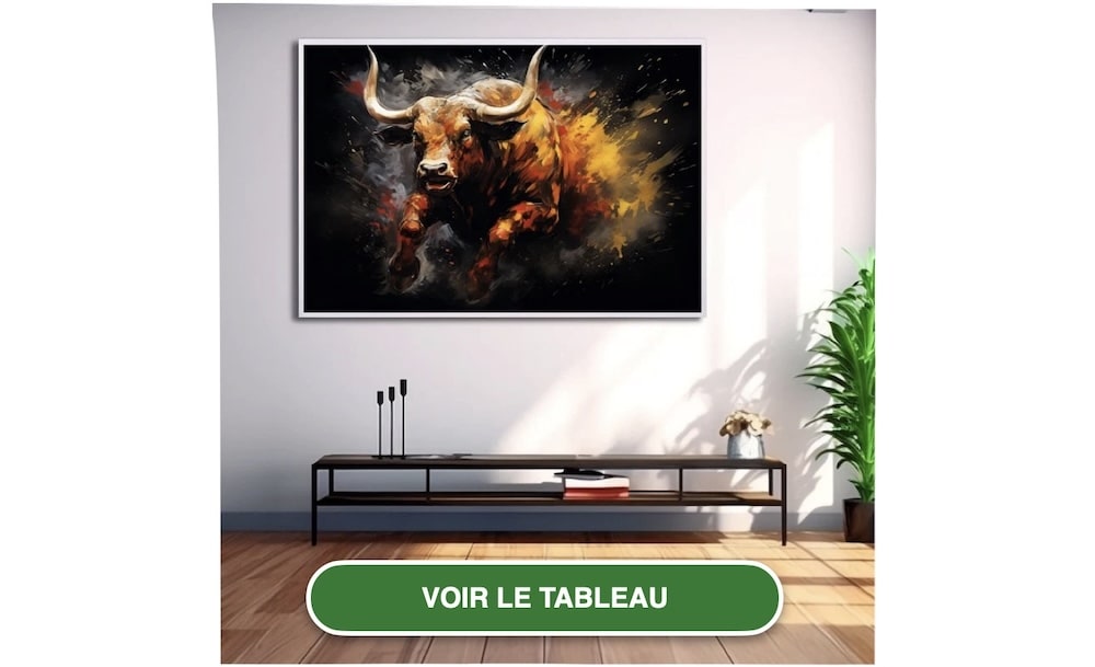 Tableau Taureau Moderne