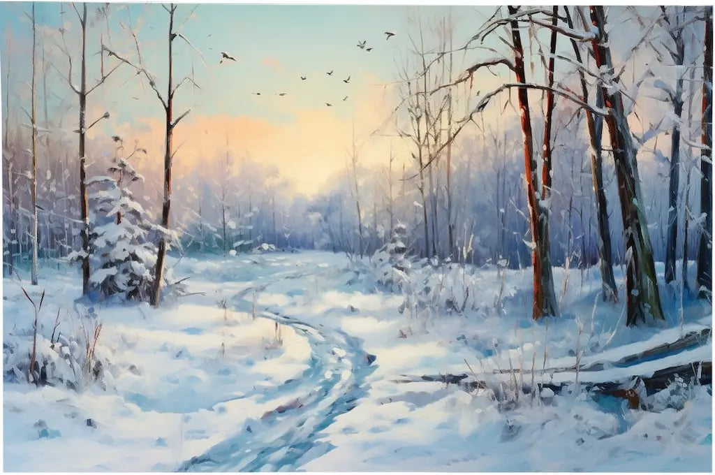 peinture hiver