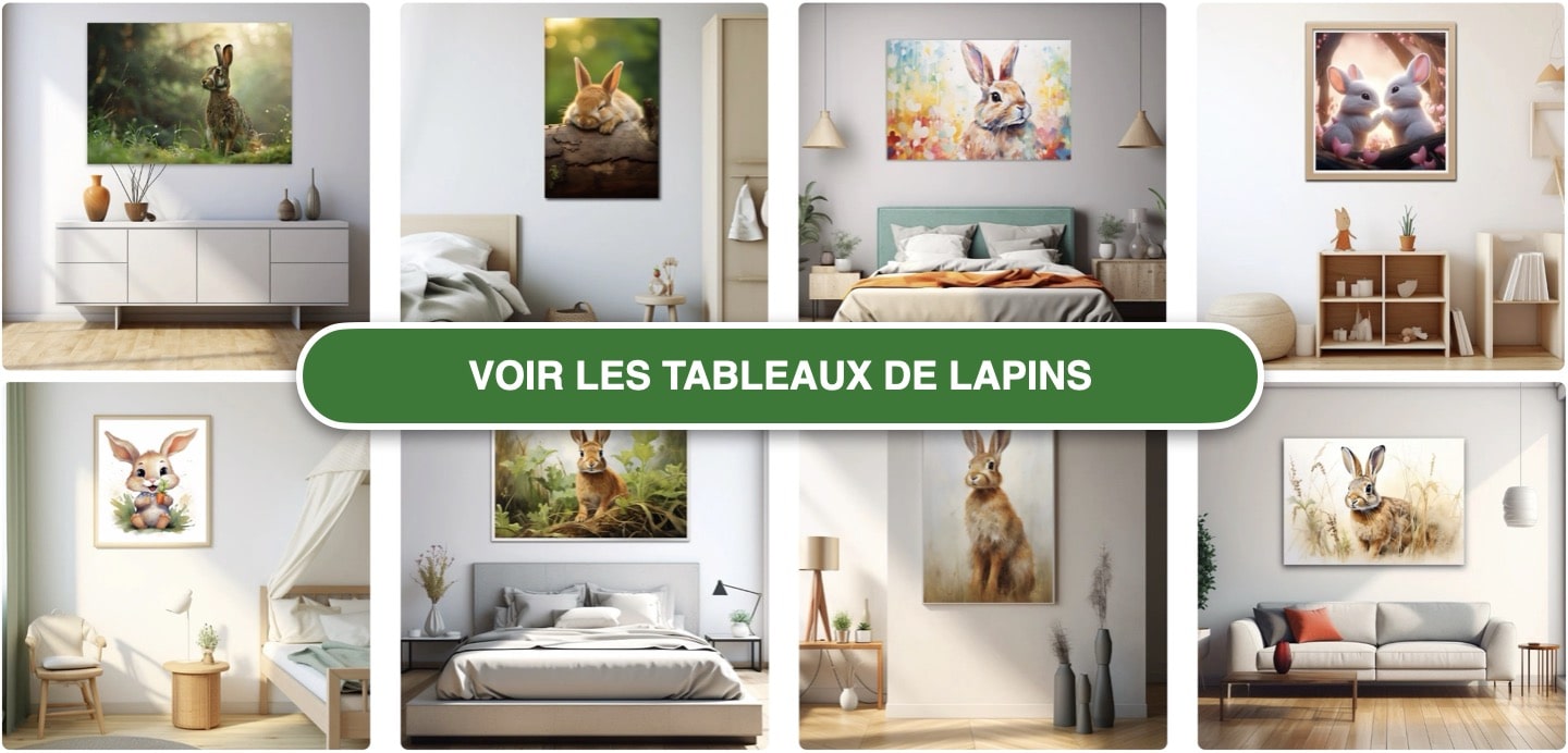 tableaux lapins