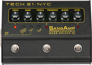 tech 21 sansamp bass driver di effects pedal