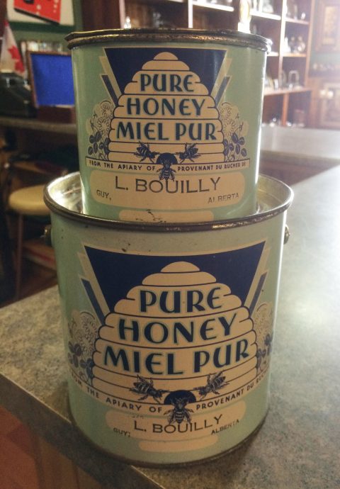 Leonce Bouilly’s vintage pure honey canisters