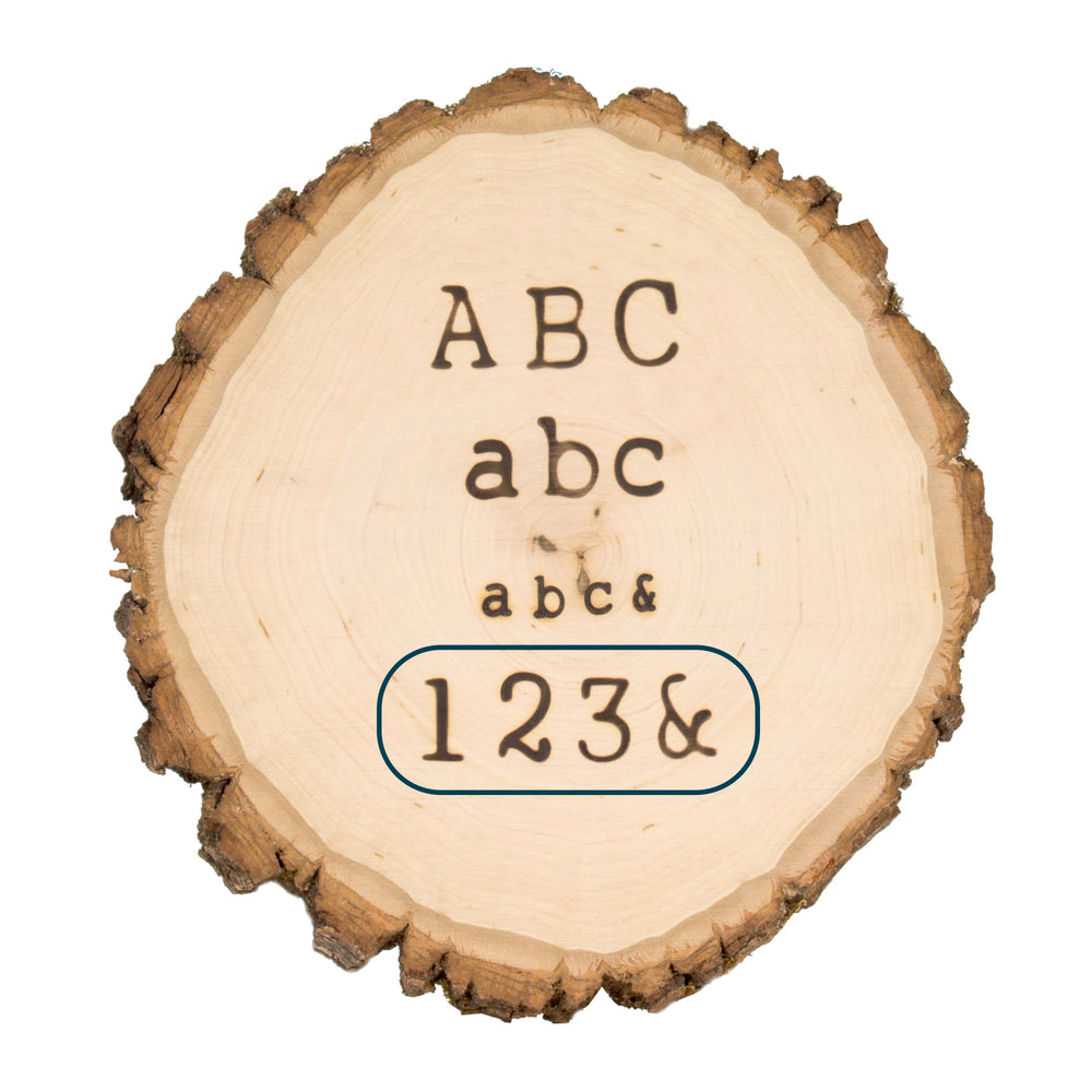 HotStamps for Woodburning Tool, Numbers and Symbols