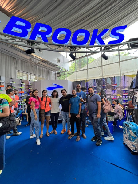 Brooks Running Stall at the TCS World 10K Bengaluru 2022 Bib Collection Expo