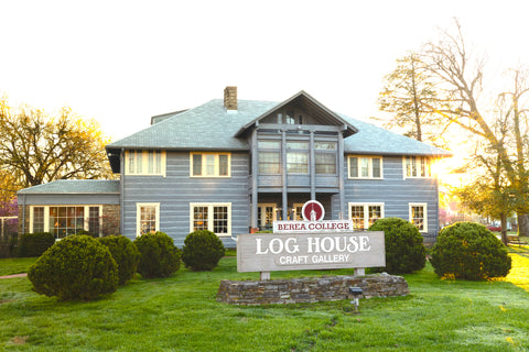 Log House Craft Gallery at Berea College, carrying Sundrop Jewelry and handmade arts and crafts from Appalachia and around the globe