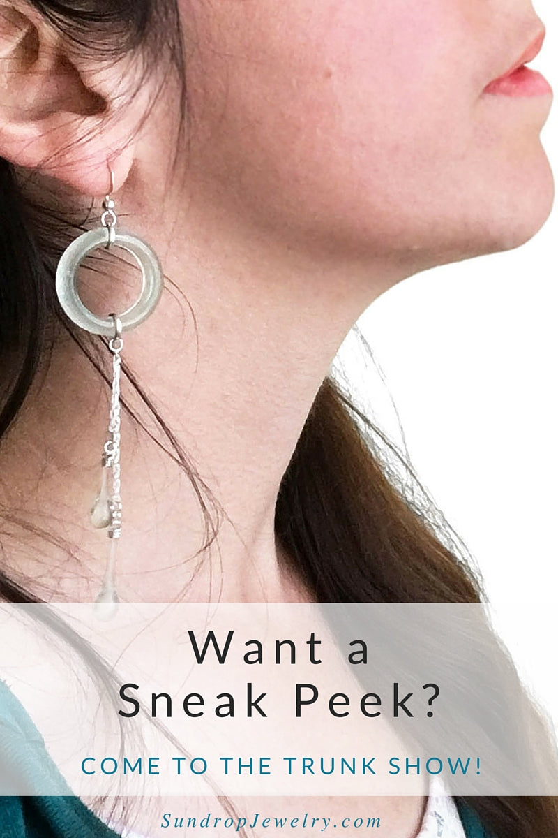 Get a sneak peek at new glass earrings made from recycled coke bottles - and more!