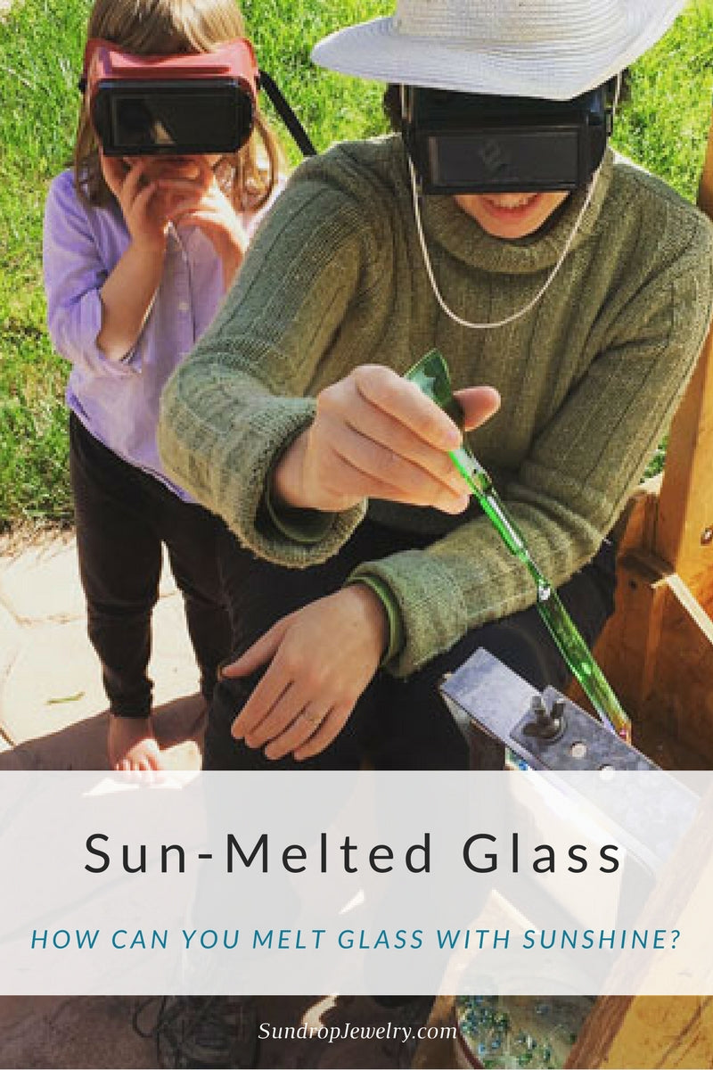 How can you melt glass with sunshine?