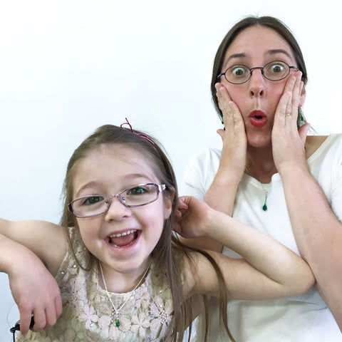A Mother-Daughter Necklace Set photoshoot - getting crazier!