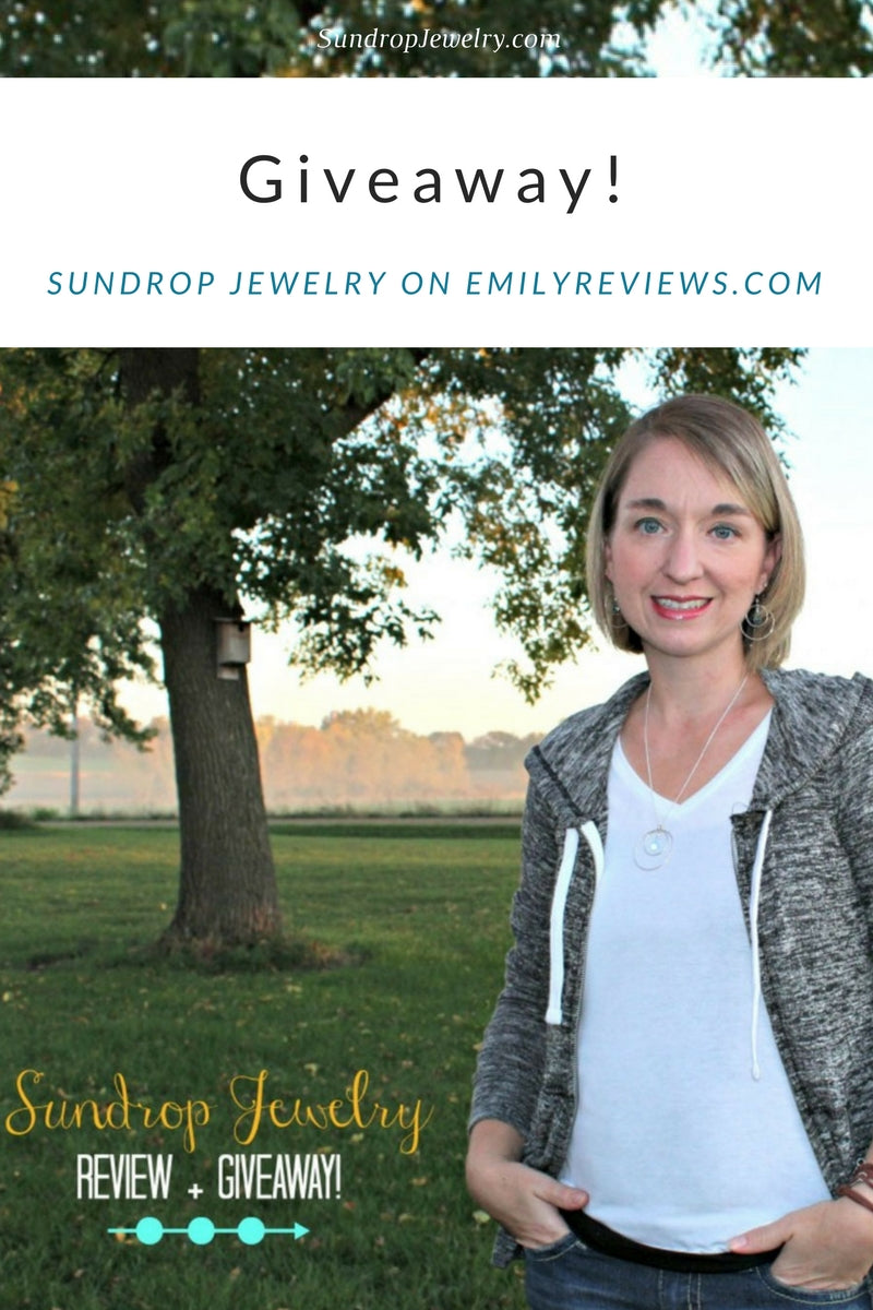 Sundrop Jewelry giveaway on EmilyReviews