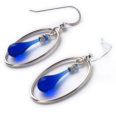 Best-selling blue earrings are a great gift - a happy medium everyone loves!