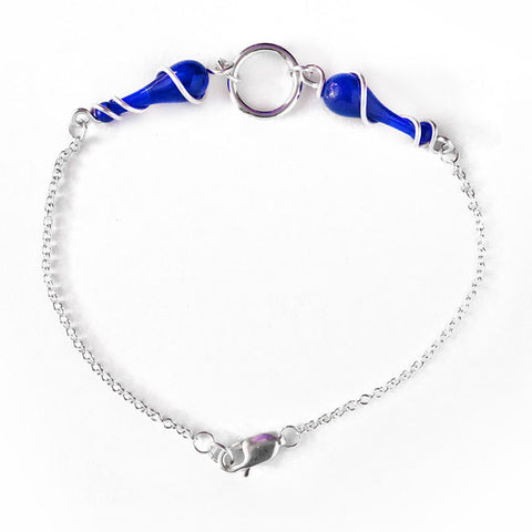 Libra Bracelet in sapphire blue for September birthday girls