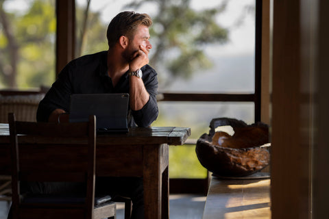 Chris Hemsworth Shark Beach Profile 