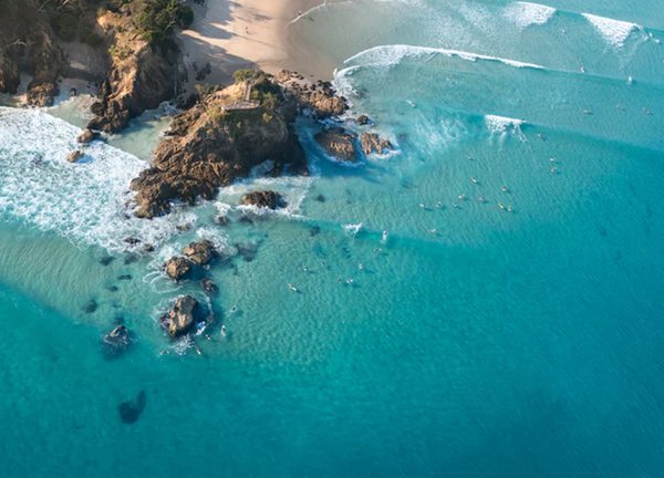 Byron Bay Aerial Photograph of The Pass