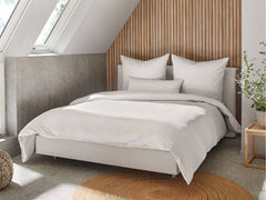Luxuriöse Eleganz mit der Pure Comfort Mako Satin Bettwäsche weiß – ein stilvoller Akzent für Ihr Schlafzimmer.