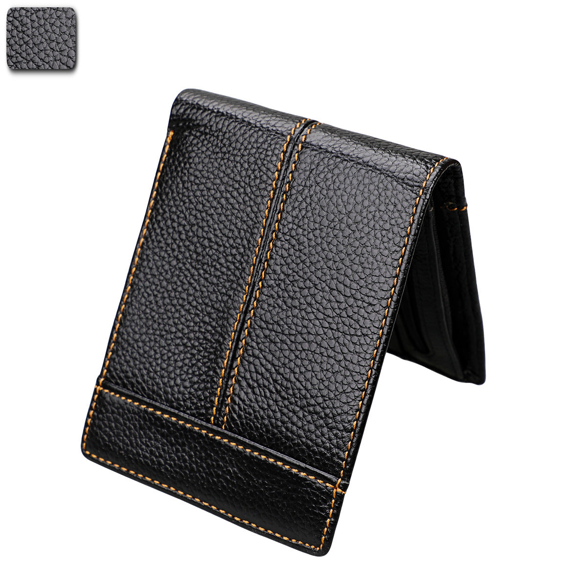 Rfid crazy horse leather short wallet