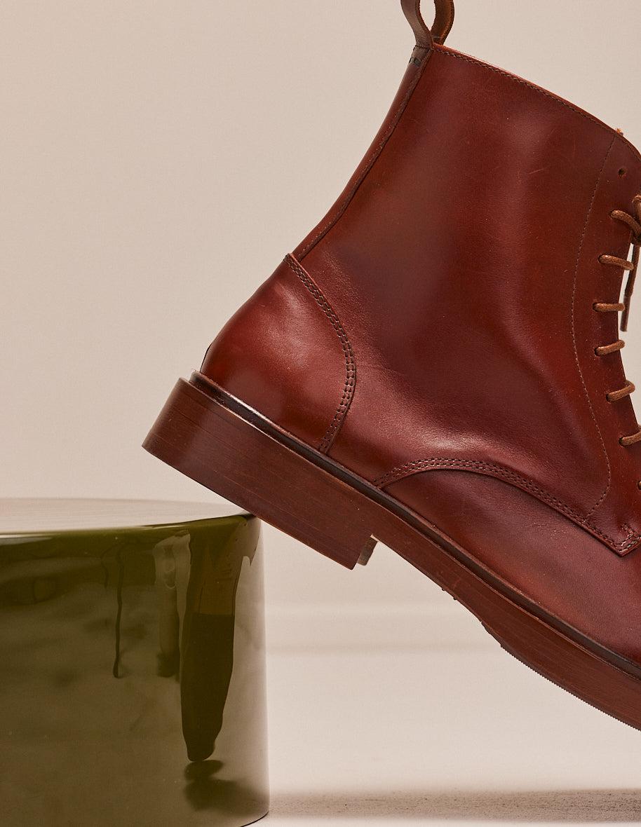 Bottines TimothÃ©e - Cuir cognac