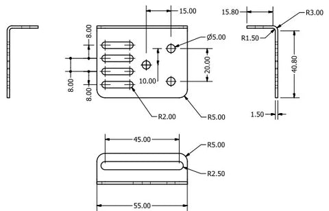 Cable-drag-chain-bracket