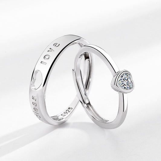 Endless Love Heart Promise Rings | S136