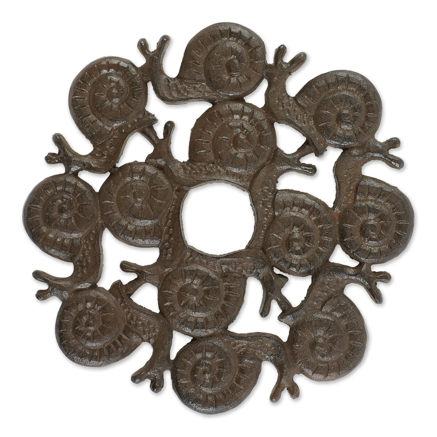 SNAIL DESIGN CAST IRON STEPPING STONE