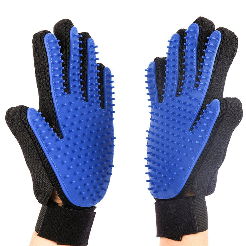 Rubber Pet Bath Gloves