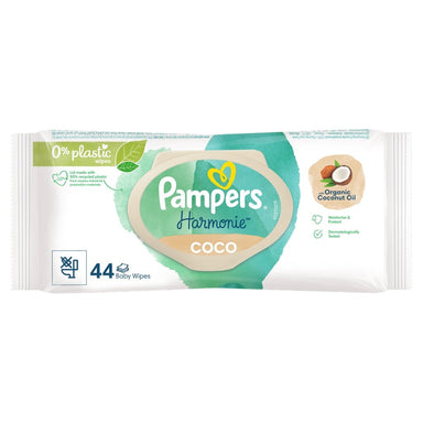 Pampers Harmonie Aqua Baby Wipes - Lingettes nettoyantes pour bébé, 48 pcs  