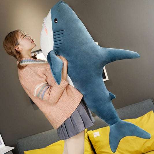 Gray Shark Plush Toys Stuffed Animal Pillow – 42shops