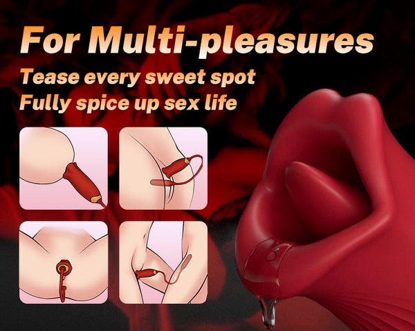 Mouth Biting Vibrator And Thrusting Vibration Bullet Stimulator