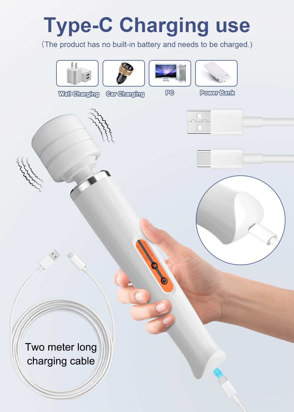 Magic AV Wand - USB Vibrator for Massage and Clit Stimulation