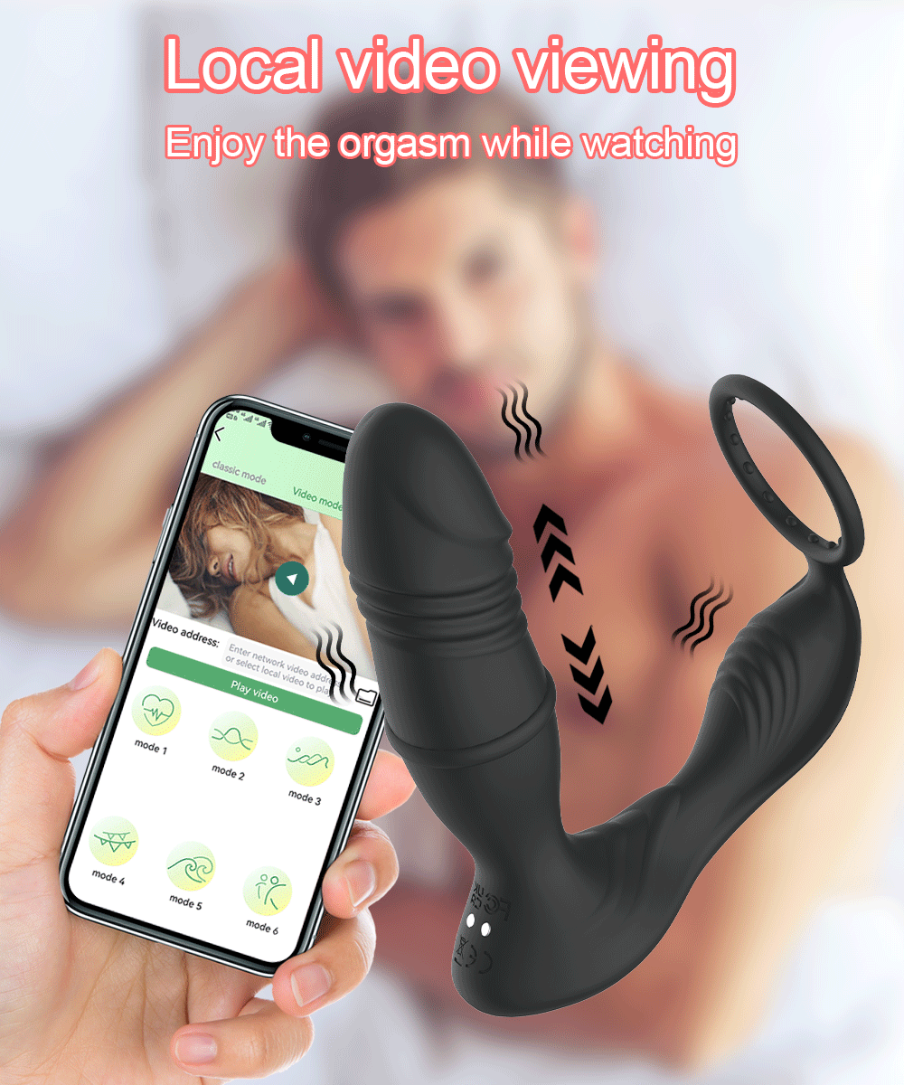 App Controlled Butt Plug With Cock Ring - A4