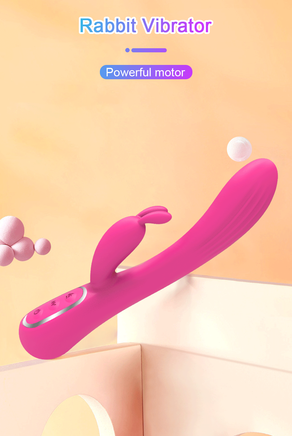 7 Frequencies Rabbit Vibrator with 42℃ Heating V8