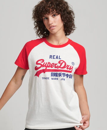 Embellished Superdry – Vintage White Desert - Bone T-Shirt Malaysia Logo Off Women\'s