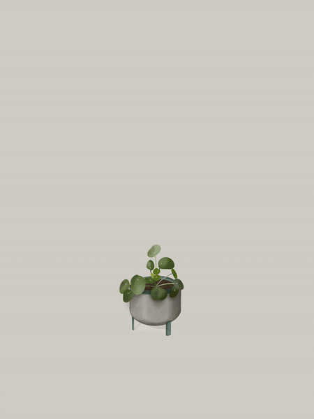 Gif showing planters and plants being stacked on top of each other