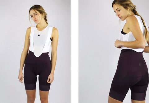 culotte endurance ciclismo ropa personalizada gsport morado mujer