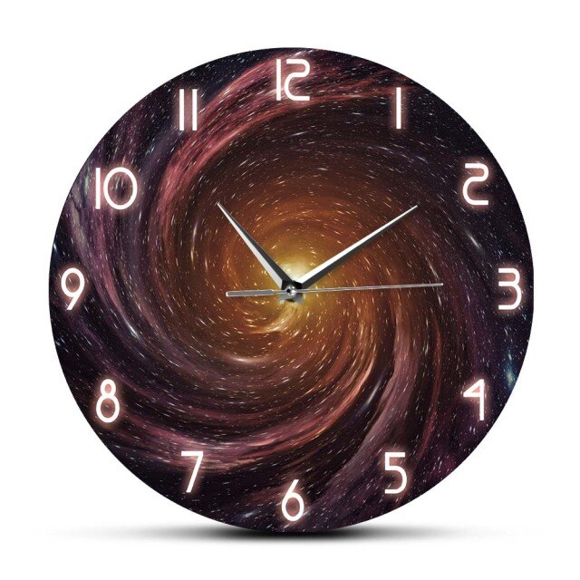 Black Hole In Space Modern Design Wall Clock