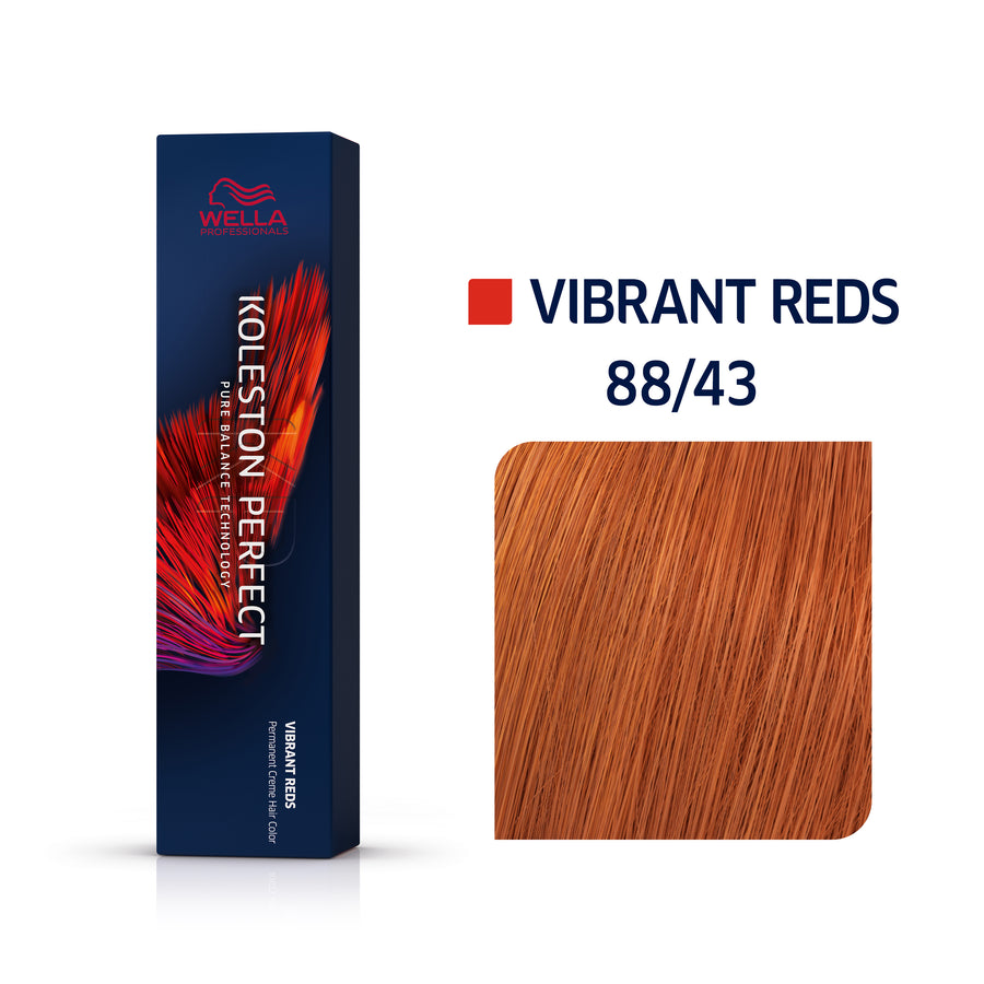 Koleston Vibrant Reds 88/43 Intense Light Red - Gold – Frisør