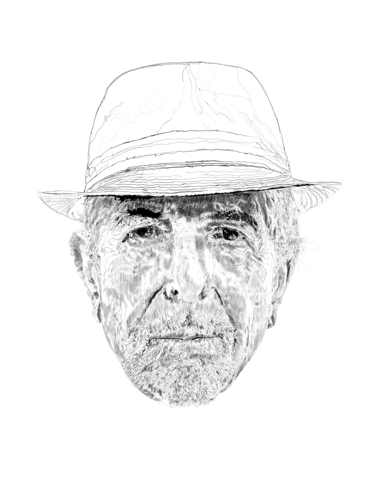 Leonard Cohen Portrait Print
