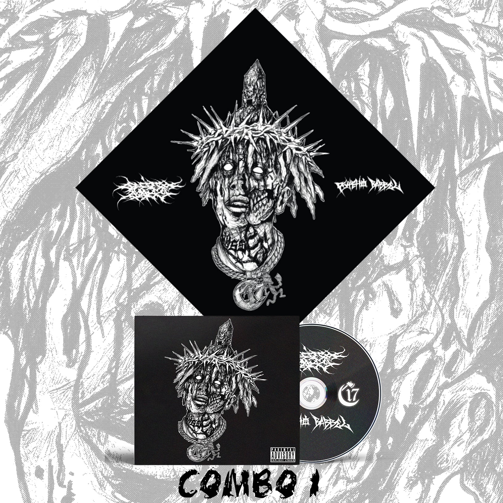 Combo 1 - Bandana + PSYCHO BABBEL CD [PRE-ORDER]