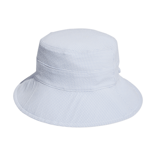 Womens Reversible Ponytail Sun Bucket Hat White - AW23